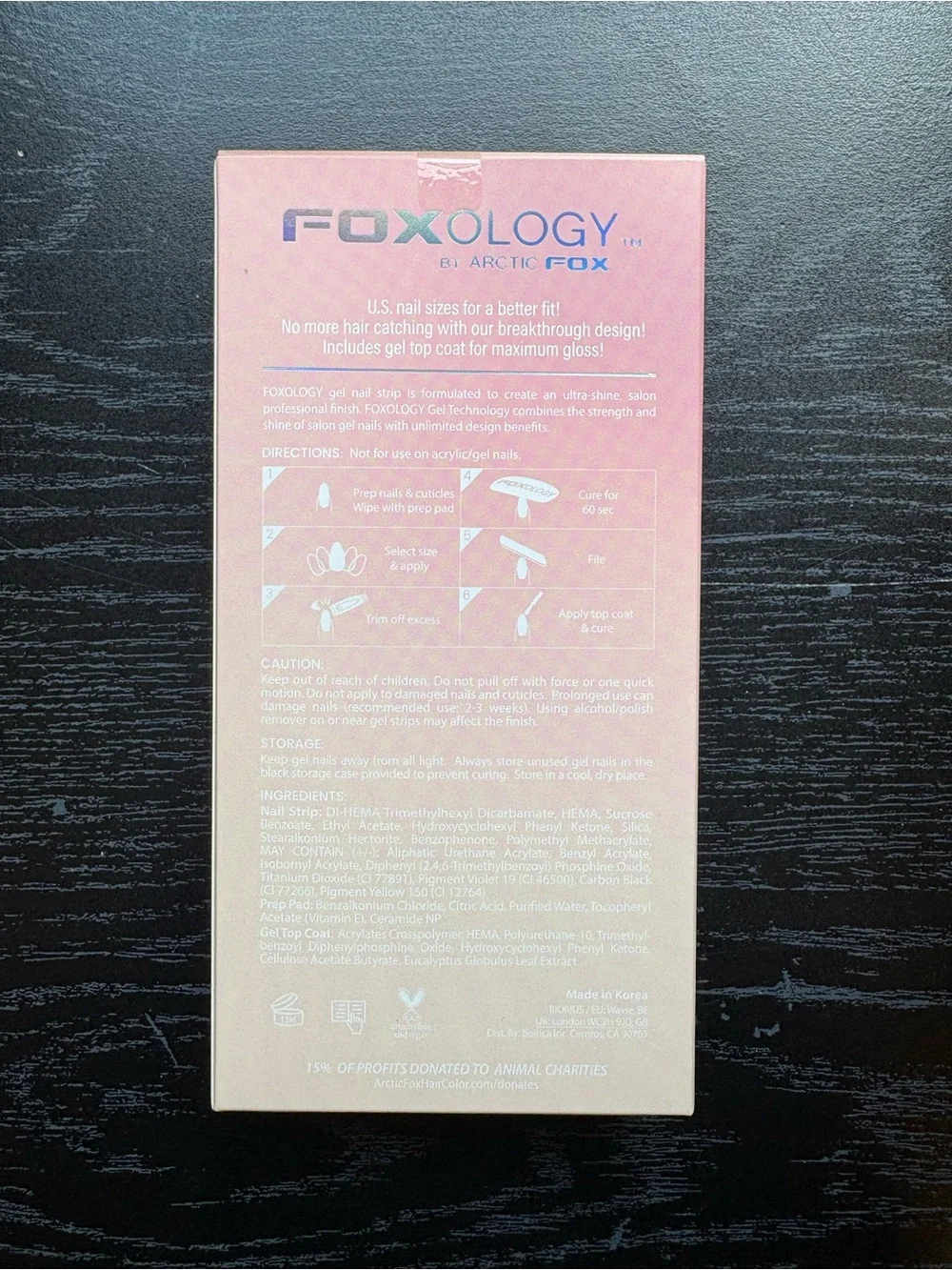 Foxology Gel Nail Kit by Arctic Fox— Nude Marble